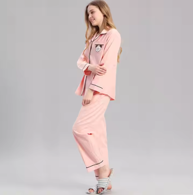 Model wears Gisele TENCEL™ Modal Rib Relaxed Short PJ Set in Graphite.